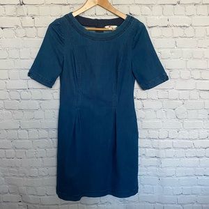 Boden denim shift dress. Size 4.